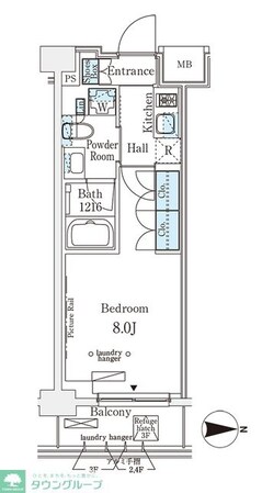 ウエリスアーバン中野坂上の物件間取画像
